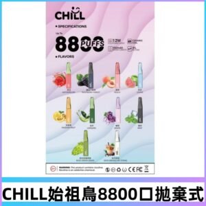 CHILL始祖鳥電子煙鴨嘴獸拋棄式8800口 一次性8ml大容量煙油